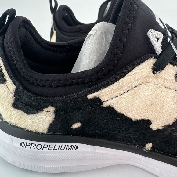 APL Women's Deep Brown White Cow Iconic Phantom Sneakers Size 6.5 - Picture 9 of 9